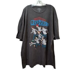 Funimation My Hero Academia T-Shirt Men 3XL Charcoal Gray Vintage-Wash Class 1-A